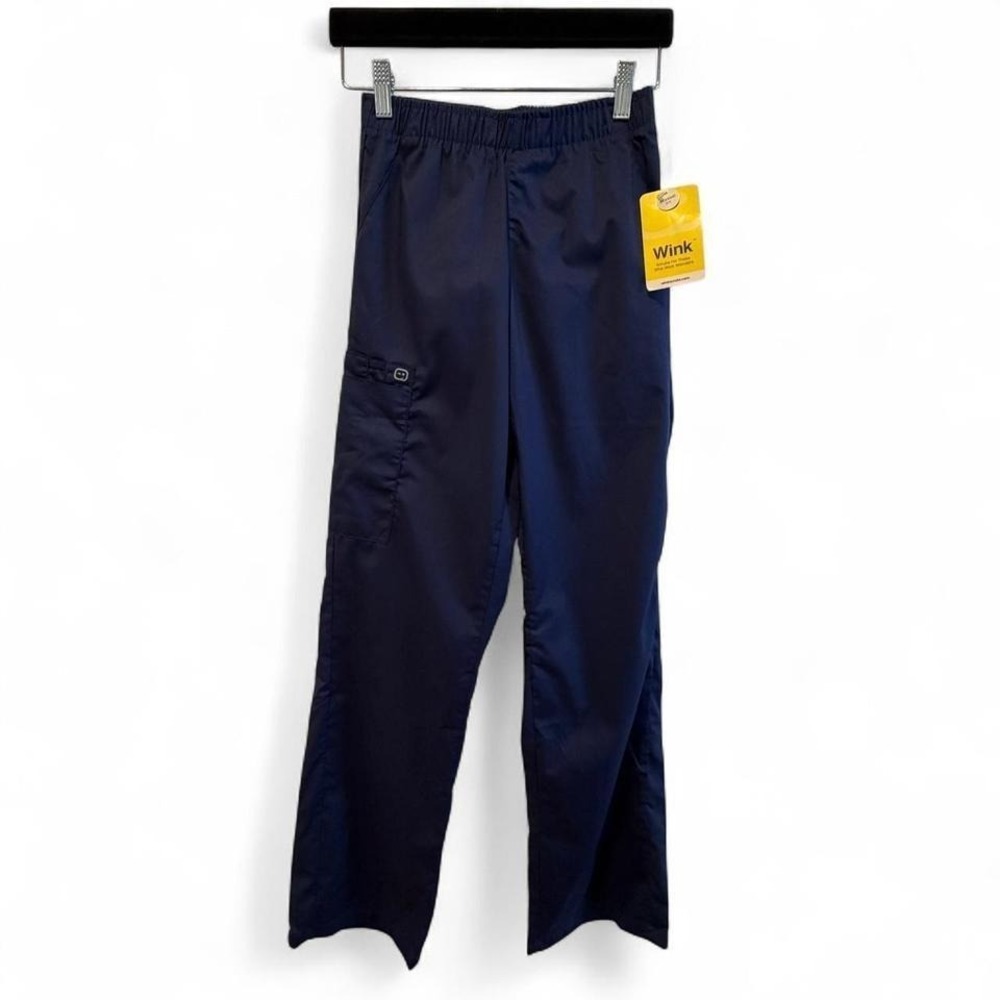 WonderWink Women's‎ XS Scrubs Navy Blue Classic Fit Cargo Style 501 NWT